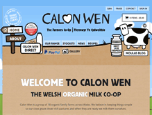 Tablet Screenshot of calonwen-cymru.com
